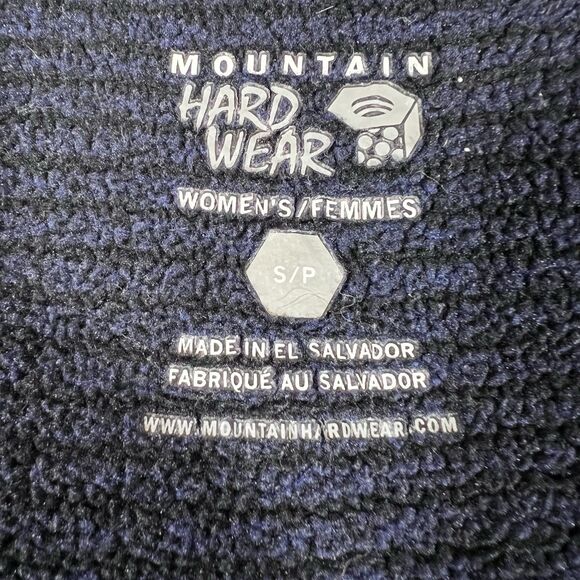 Mountain Hardwear Full Zip Blue Fleece Jacket Sweatshirt Women's Size Small - Picture 7 of 8